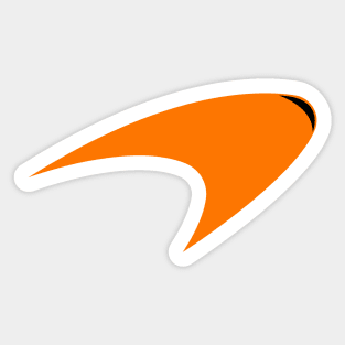 Mclaren Orange Logo Sticker